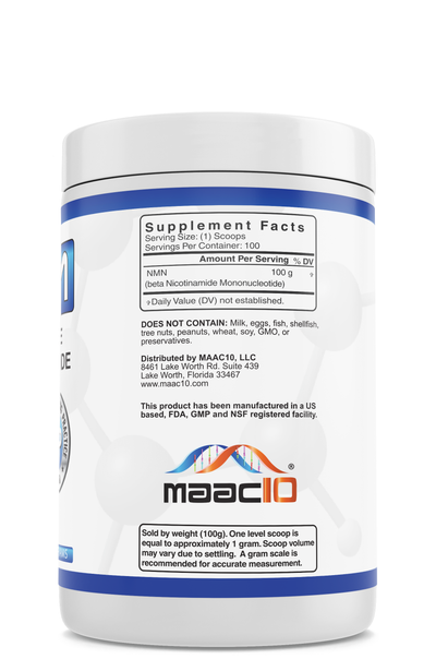 MAAC10 NMN - Pure NMN Powder 100 Grams