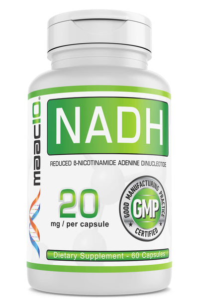 MAAC10 NADH 20mg Capsules 60 Count.