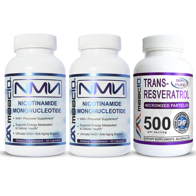 MAAC10 NMN & Resveratrol NAD+ Combo Pack